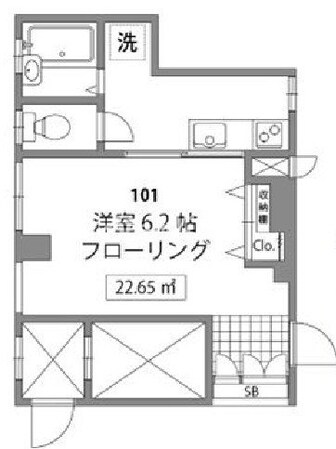 ガーデンパレス早稲田の物件間取画像